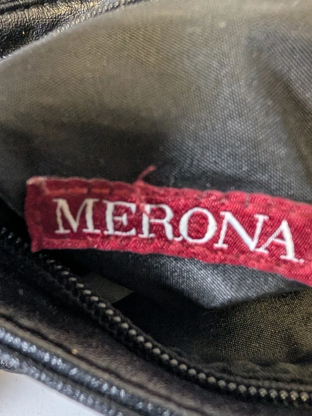 Merona Black Leather-Look Messenger Bag for Men